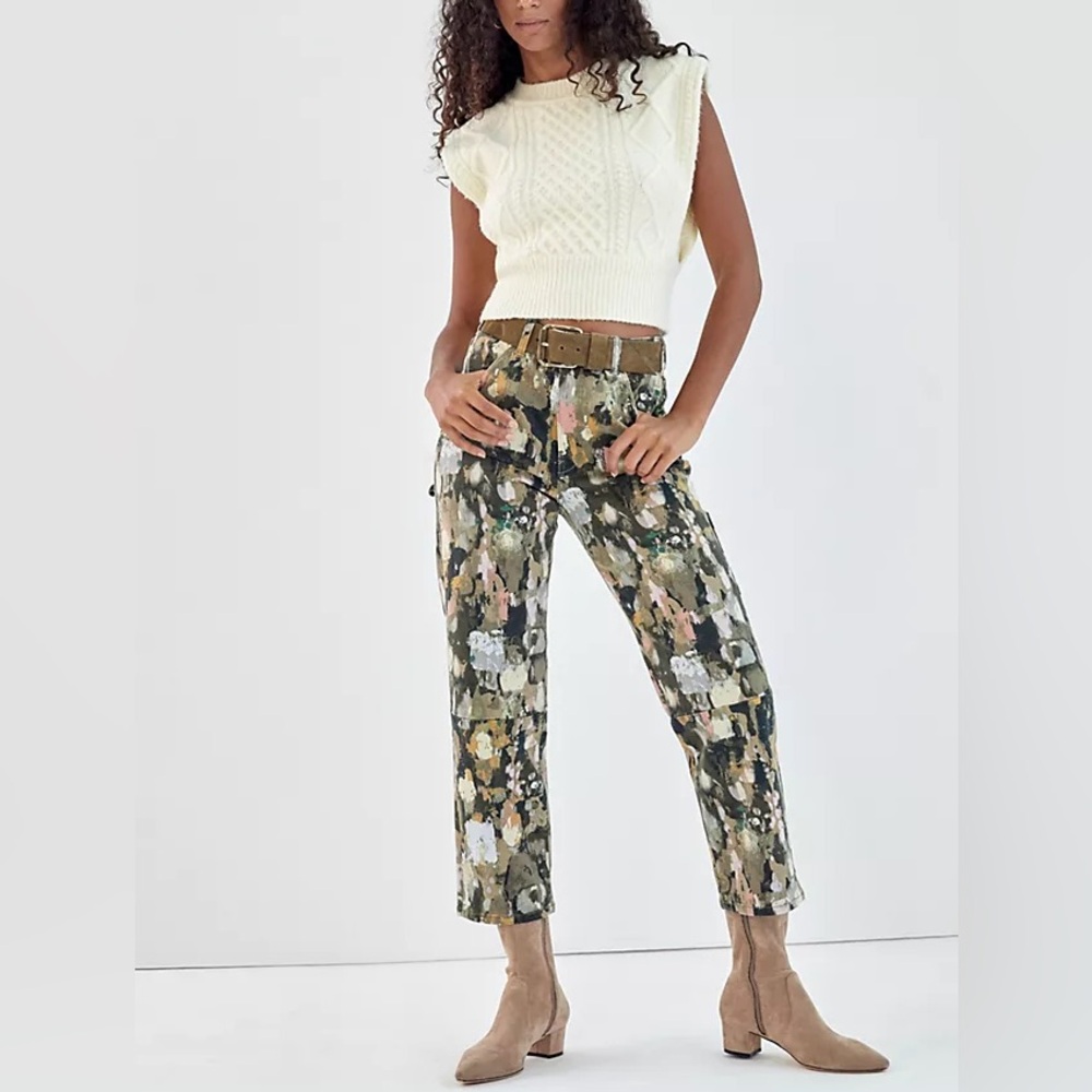 Anthropologie Pilcro Ultra High-Rise Relaxed Carpenter Jeans